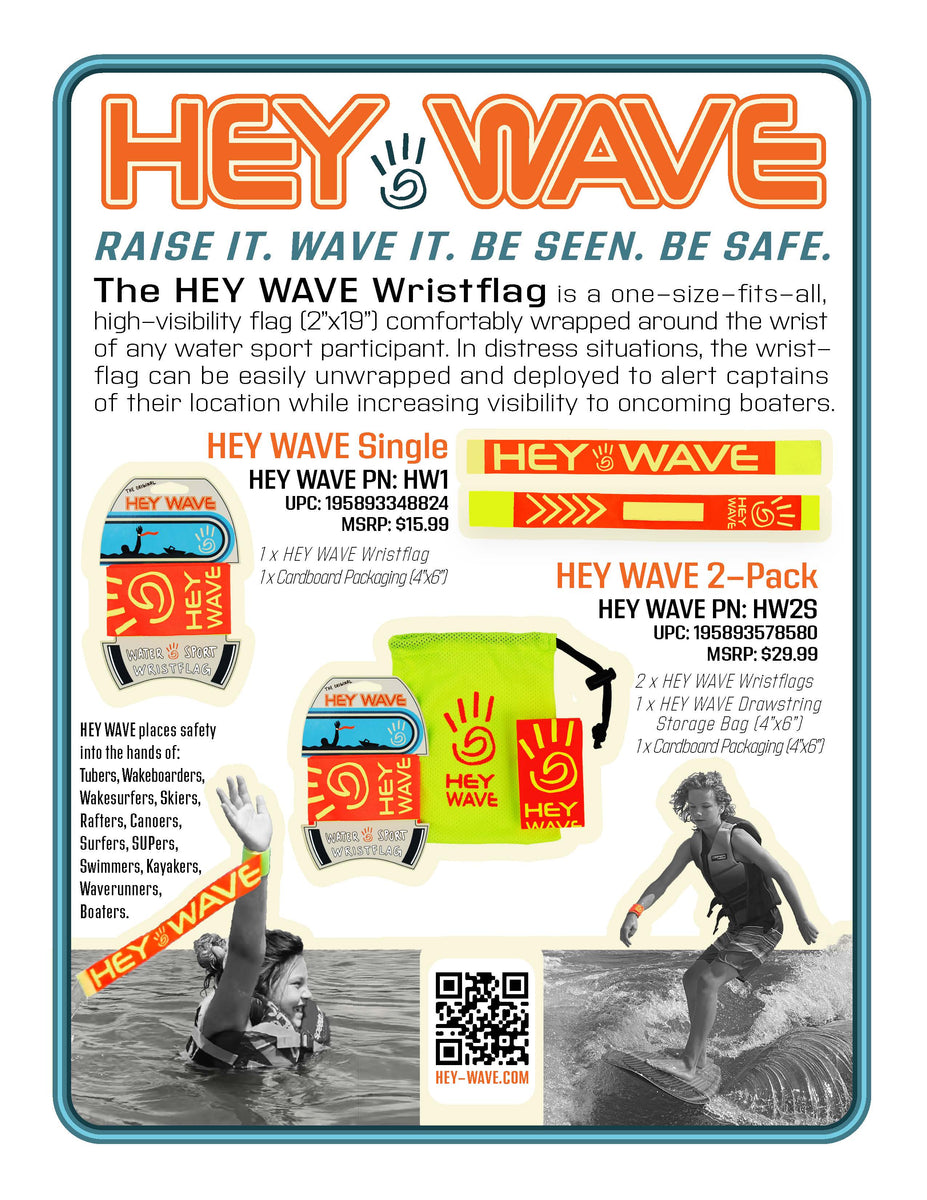 HEY WAVE Water Sport Wristflags – HEY WAVE Wristflags